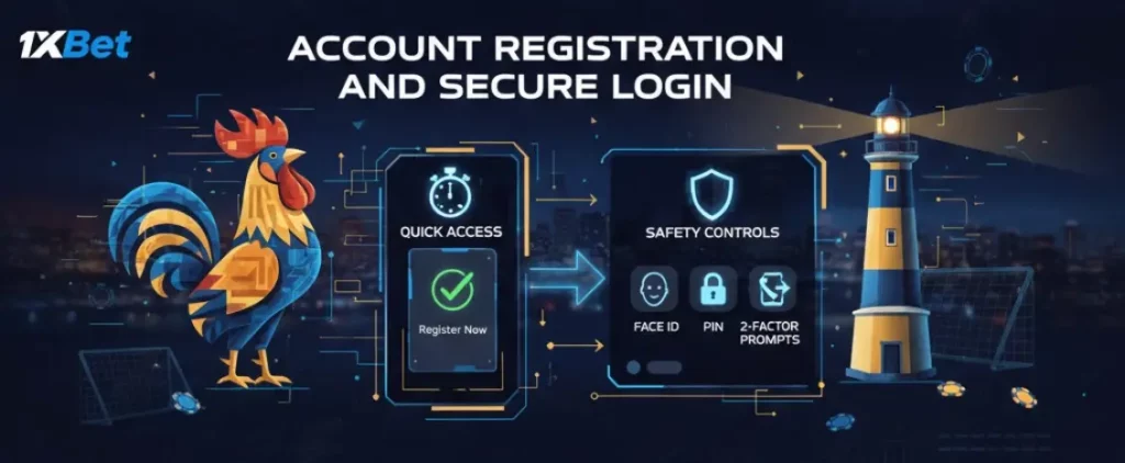Cadastro de conta e login seguro