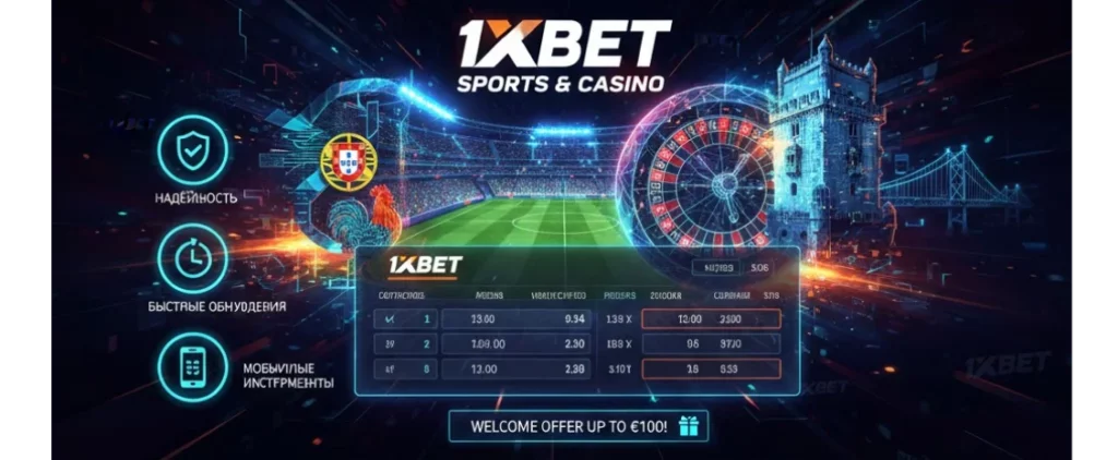 Visão geral das apostas esportivas da 1xBet em Portugal